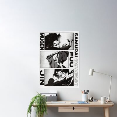 Samurai Champloo Half Tone Poster Poster Poster Official Samurai Champloo Merch