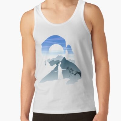 Samurai And Moon Tank Top Official Samurai Champloo Merch