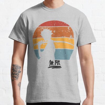 Samurai Champloo Mugen Sunset Silhouette, Mugen Samurai Champloo Black Text T-Shirt Official Samurai Champloo Merch