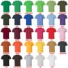 t shirt color chart 1 - Samurai Champloo Merch