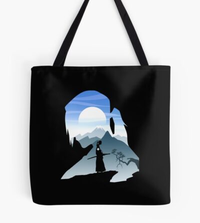 Samurai And Moon Tote Bag Official Samurai Champloo Merch