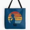 Samurai Champloo Mugen Sunset Silhouette, Mugen Samurai Champloo Black Text Tote Bag Official Samurai Champloo Merch