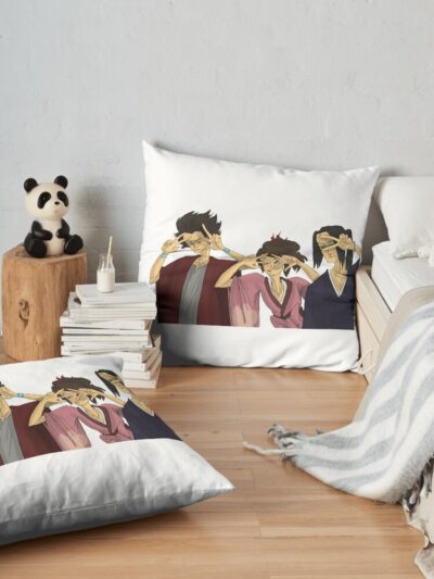 Champloo Mates Throw Pillow Official Samurai Champloo Merch