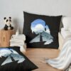 Samurai And Moon Throw Pillow Official Samurai Champloo Merch