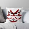 Samurai Mask Throw Pillow Official Samurai Champloo Merch