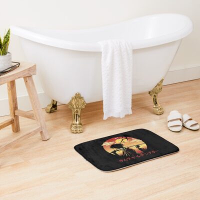 Mugen And Jin Champloo Japanese Sunset Bath Mat Official Samurai Champloo Merch