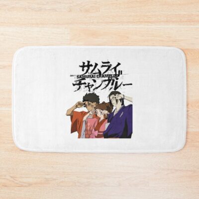 Samurai Anime Champloo Art Main Characters Bath Mat Official Samurai Champloo Merch