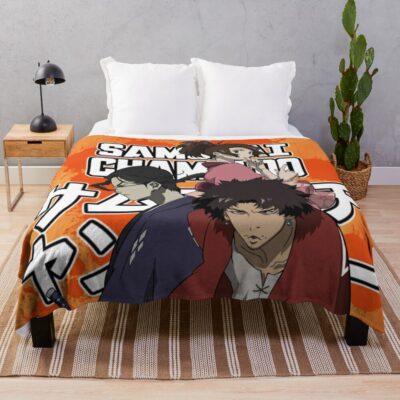 Samurai Champloo Crew Throw Blanket Official Samurai Champloo Merch