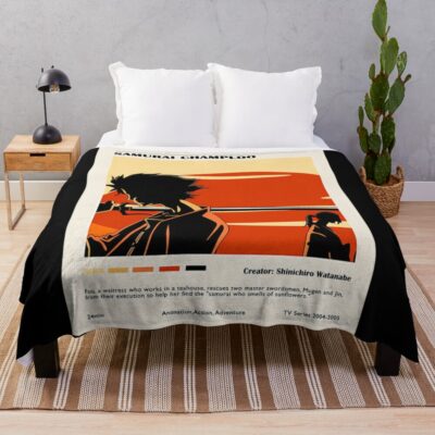 Anime Samurai Champloo Summary Throw Blanket Official Samurai Champloo Merch