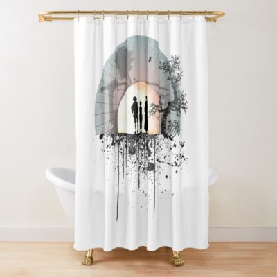 Samurai Splatter Shower Curtain Official Samurai Champloo Merch